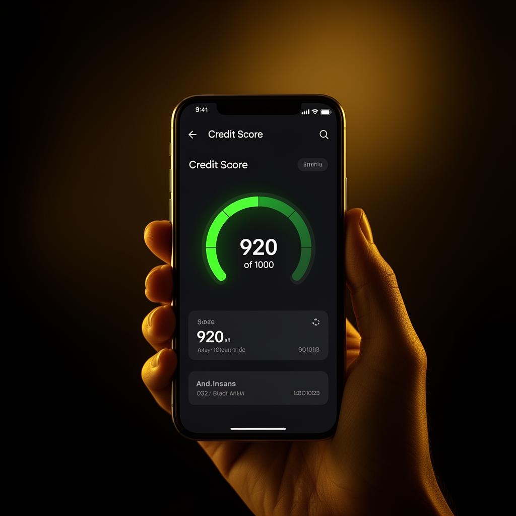 Score 920 no celular após reabilitação